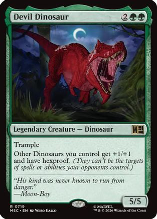 Devil Dinosaur  (MSC-719) - [Commander: Marvel Super Heroes]