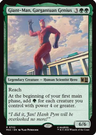 Giant-Man, Gargantuan Genius  (MSC-722) - [Commander: Marvel Super Heroes]