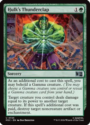 Hulk's Thunderclap  (MSC-725) - [Commander: Marvel Super Heroes]