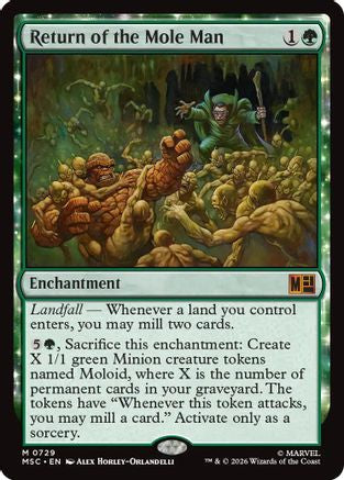 Return of the Mole Man  [Foil]  (MSC-729) - [Commander: Marvel Super Heroes]