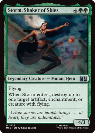 Storm, Shaker of Skies  [Foil]  (MSC-733) - [Commander: Marvel Super Heroes]