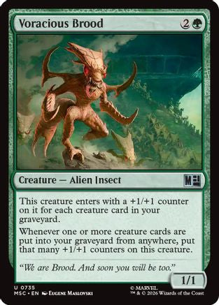 Voracious Brood  [Foil]  (MSC-735) - [Commander: Marvel Super Heroes]