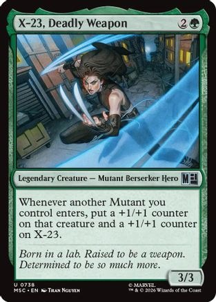 X-23, Deadly Weapon  (MSC-738) - [Commander: Marvel Super Heroes]