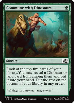 Commune with Dinosaurs  (MSC-814) - [Commander: Marvel Super Heroes]