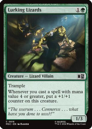 Lurking Lizards  [Foil]  (MSC-816) - [Commander: Marvel Super Heroes]