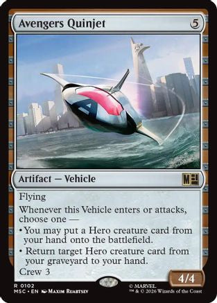 Avengers Quinjet  (MSC-102) - [Commander: Marvel Super Heroes]