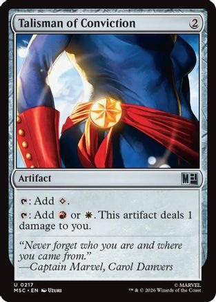 Talisman of Conviction  (MSC-217) - [Commander: Marvel Super Heroes]