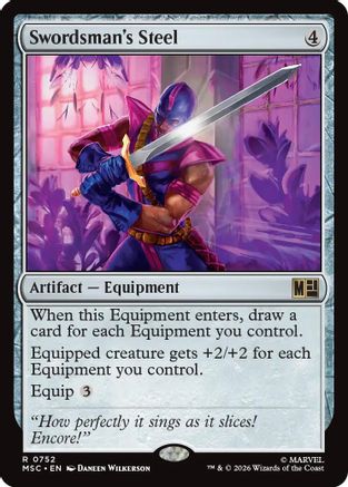 Swordsman's Steel  (MSC-752) - [Commander: Marvel Super Heroes]