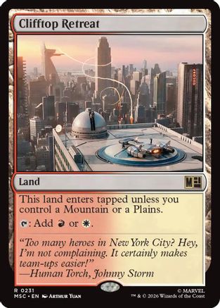 Clifftop Retreat  (MSC-231) - [Commander: Marvel Super Heroes]
