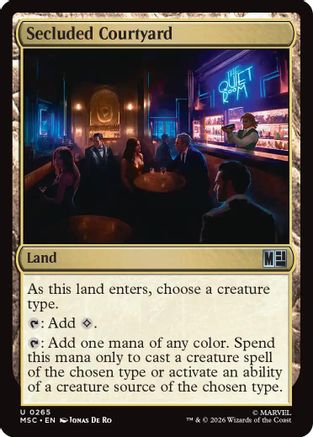 Secluded Courtyard  (MSC-265) - [Commander: Marvel Super Heroes]