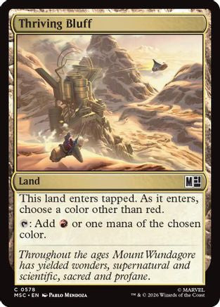 Thriving Bluff  [Foil]  (MSC-578) - [Commander: Marvel Super Heroes]