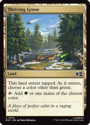 Thriving Grove  [Foil]  (MSC-579) - [Commander: Marvel Super Heroes]