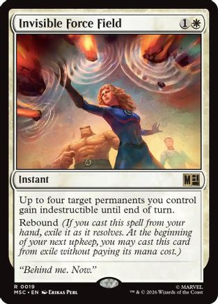 Invisible Force Field (Surge Foil)  [Foil]  (MSC-019) - [Commander: Marvel Super Heroes]