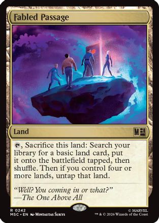 Fabled Passage (Surge Foil)  [Foil]  (MSC-242) - [Commander: Marvel Super Heroes]