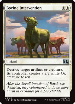 Bovine Intervention  (MSC-123) - [Commander: Marvel Super Heroes]
