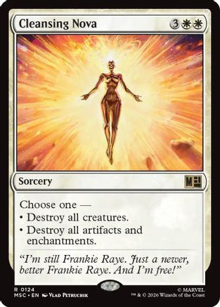 Cleansing Nova (Surge Foil)  [Foil]  (MSC-124) - [Commander: Marvel Super Heroes]