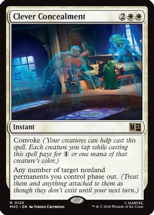 Clever Concealment (Surge Foil)  [Foil]  (MSC-125) - [Commander: Marvel Super Heroes]