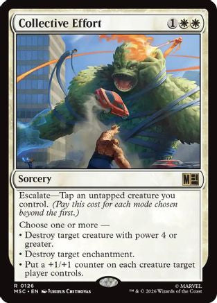Collective Effort  (MSC-126) - [Commander: Marvel Super Heroes]