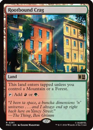 Rootbound Crag  (MSC-261) - [Commander: Marvel Super Heroes]