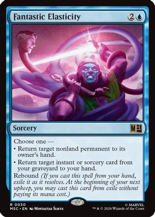 Fantastic Elasticity (Surge Foil)  [Foil]  (MSC-030) - [Commander: Marvel Super Heroes]