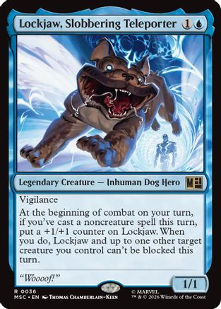 Lockjaw, Slobbering Teleporter (Surge Foil)  [Foil]  (MSC-036) - [Commander: Marvel Super Heroes]