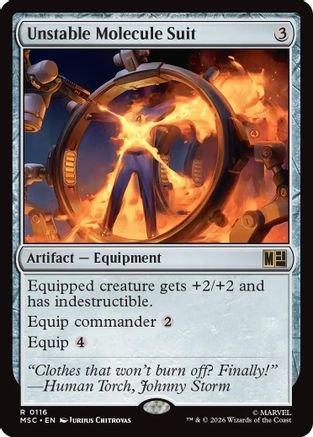 Unstable Molecule Suit  (MSC-116) - [Commander: Marvel Super Heroes]
