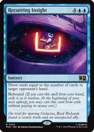 Recurring Insight (Surge Foil)  [Foil]  (MSC-154) - [Commander: Marvel Super Heroes]