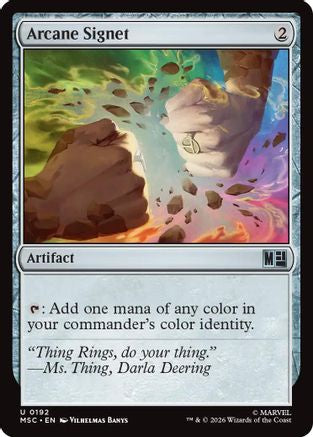 Arcane Signet (0192)  (MSC-192) - [Commander: Marvel Super Heroes]