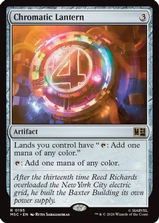 Chromatic Lantern (Surge Foil)  [Foil]  (MSC-195) - [Commander: Marvel Super Heroes]
