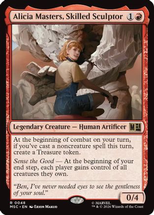 Alicia Masters, Skilled Sculptor  (MSC-048) - [Commander: Marvel Super Heroes]