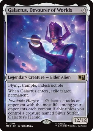 Galactus, Devourer of Worlds (Surge Foil)  [Foil]  (MSC-008) - [Commander: Marvel Super Heroes]