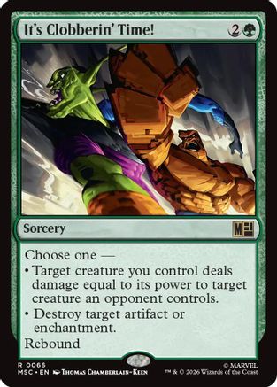 It's Clobberin' Time!  (MSC-066) - [Commander: Marvel Super Heroes]