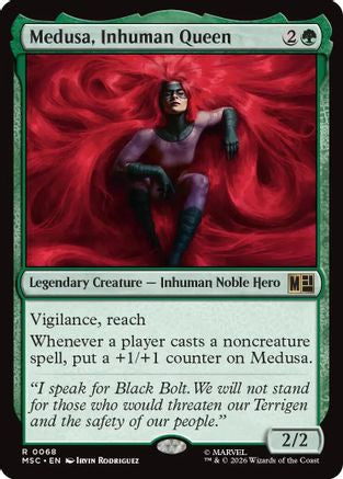 Medusa, Inhuman Queen  (MSC-068) - [Commander: Marvel Super Heroes]