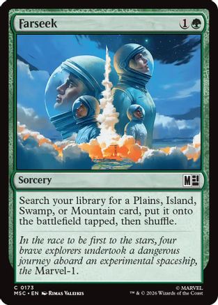 Farseek (0173) (Surge Foil)  [Foil]  (MSC-173) - [Commander: Marvel Super Heroes]