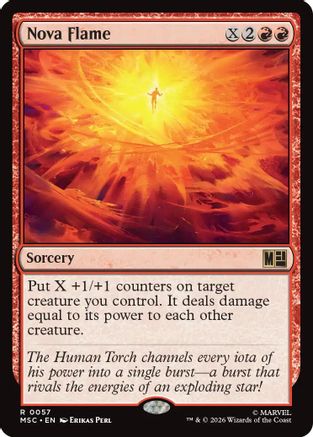 Nova Flame  (MSC-057) - [Commander: Marvel Super Heroes]