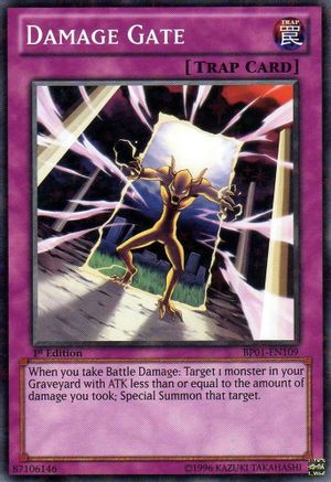 Damage Gate [BP01-EN109] Starfoil Rare - Trinity Hobby