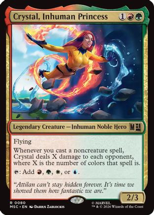 Crystal, Inhuman Princess  (MSC-080) - [Commander: Marvel Super Heroes]