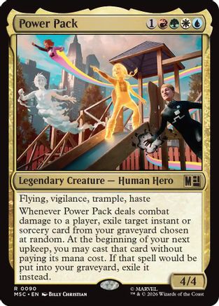 Power Pack (Surge Foil)  [Foil]  (MSC-090) - [Commander: Marvel Super Heroes]