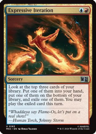 Expressive Iteration (Surge Foil)  [Foil]  (MSC-183) - [Commander: Marvel Super Heroes]
