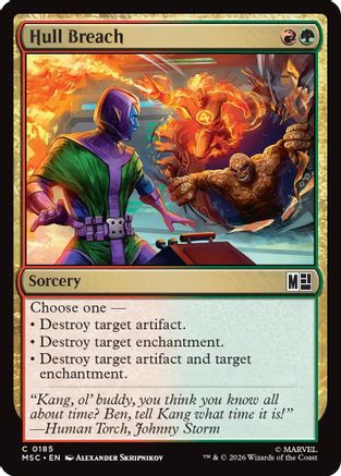 Hull Breach (Surge Foil)  [Foil]  (MSC-185) - [Commander: Marvel Super Heroes]
