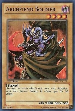 Archfiend Soldier [BP01-EN112] Starfoil Rare - Trinity Hobby