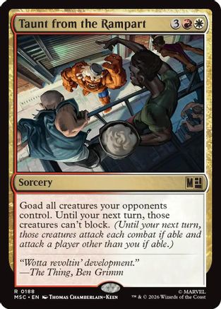 Taunt from the Rampart  (MSC-188) - [Commander: Marvel Super Heroes]