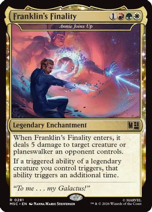 Franklin's Finality - Annie Joins Up  (MSC-281) - [Commander: Marvel Super Heroes]