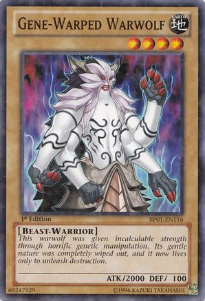 Gene-Warped Warwolf [BP01-EN116] Starfoil Rare - Trinity Hobby