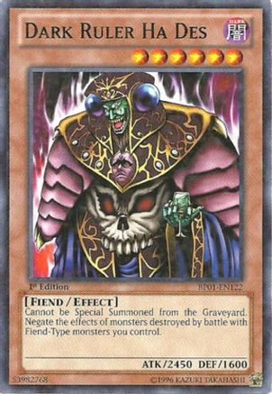 Dark Ruler Ha Des [BP01-EN122] Starfoil Rare - Trinity Hobby