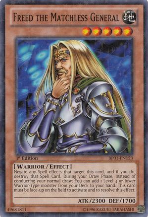Freed the Matchless General [BP01-EN123] Starfoil Rare - Trinity Hobby