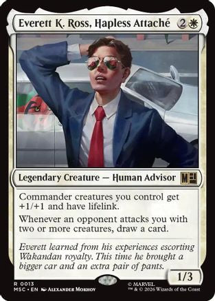 Everett K. Ross, Hapless Attache (Surge Foil)  [Foil]  (MSC-013) - [Commander: Marvel Super Heroes]