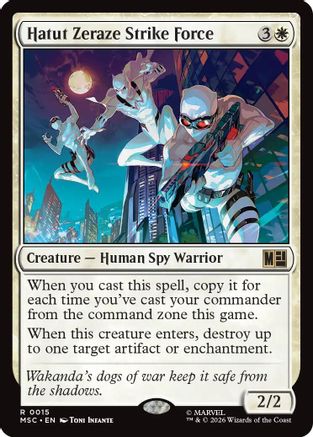 Hatut Zeraze Strike Force (Surge Foil)  [Foil]  (MSC-015) - [Commander: Marvel Super Heroes]