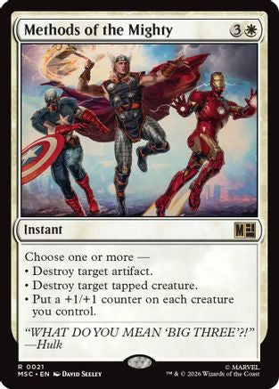 Methods of the Mighty (Surge Foil)  [Foil]  (MSC-021) - [Commander: Marvel Super Heroes]