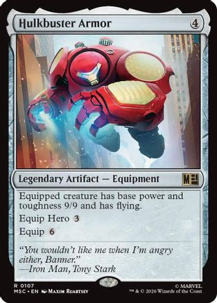 Hulkbuster Armor (Surge Foil)  [Foil]  (MSC-107) - [Commander: Marvel Super Heroes]
